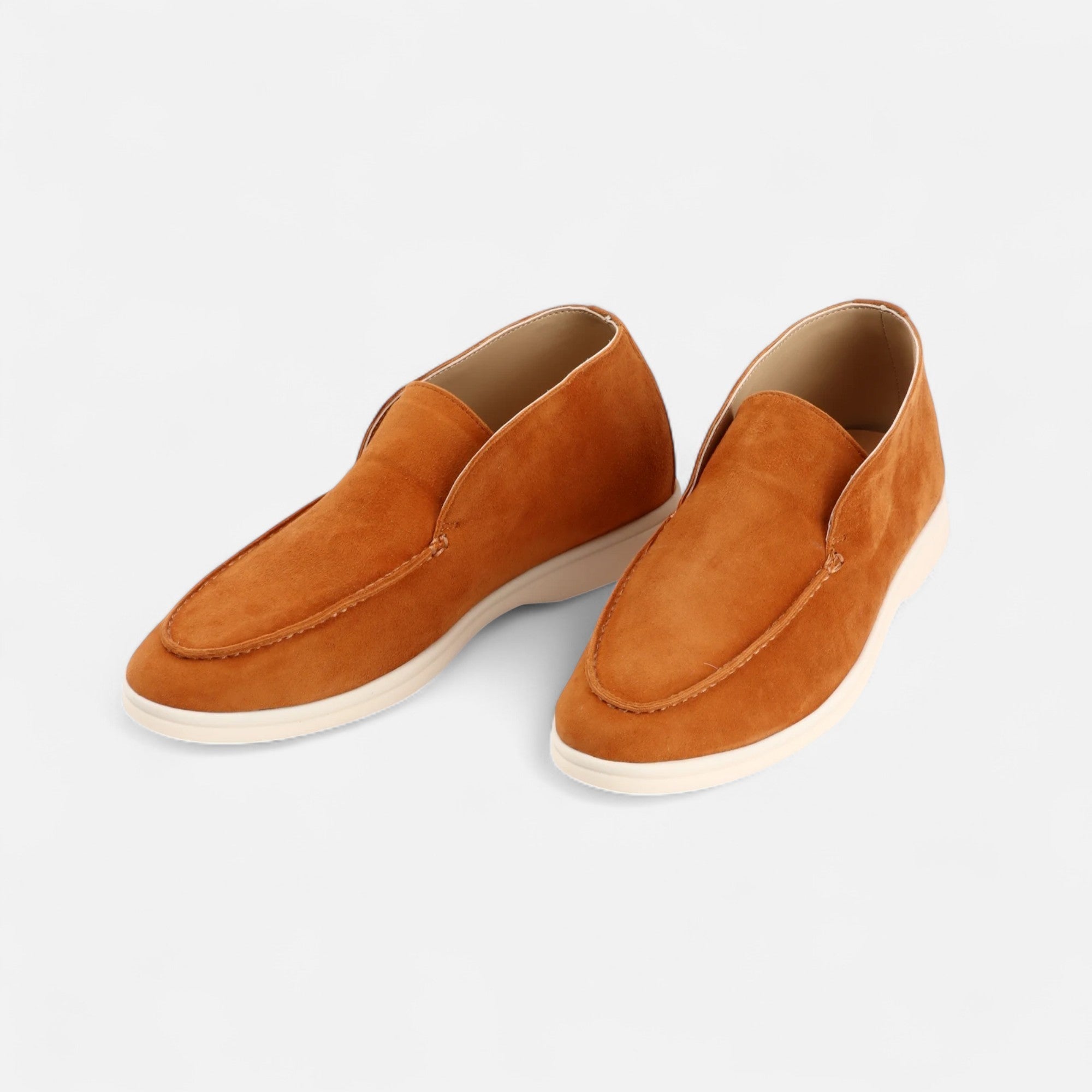 Men's Suede Mule Loafers - Heritage Camel