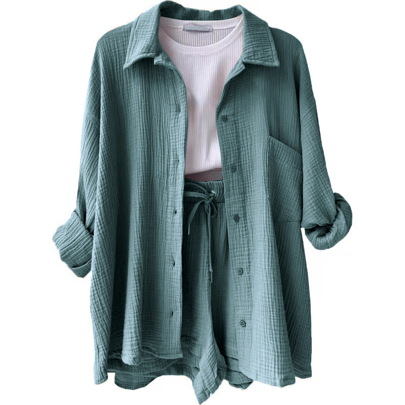 Two-Piece Summer Set | Women's Shirt and Shorts