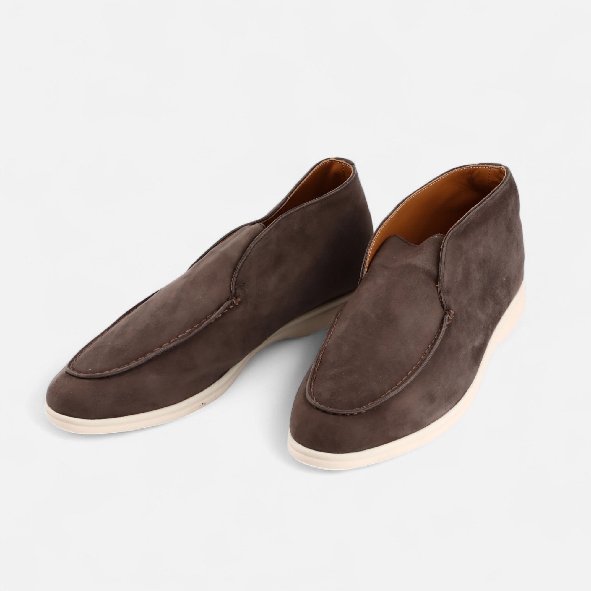 Men's Suede Mule Loafers - Heritage Camel