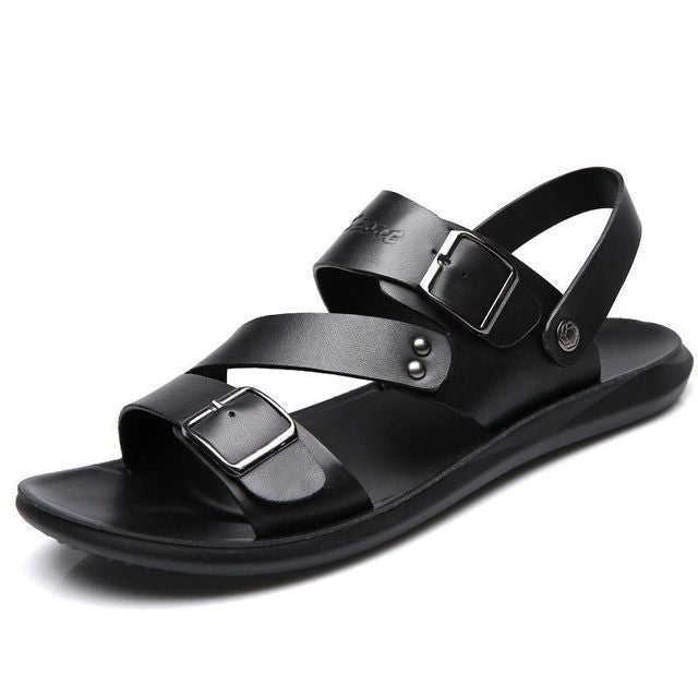Sandalias de verano de cuero con amortiguación cómoda - Yoeri