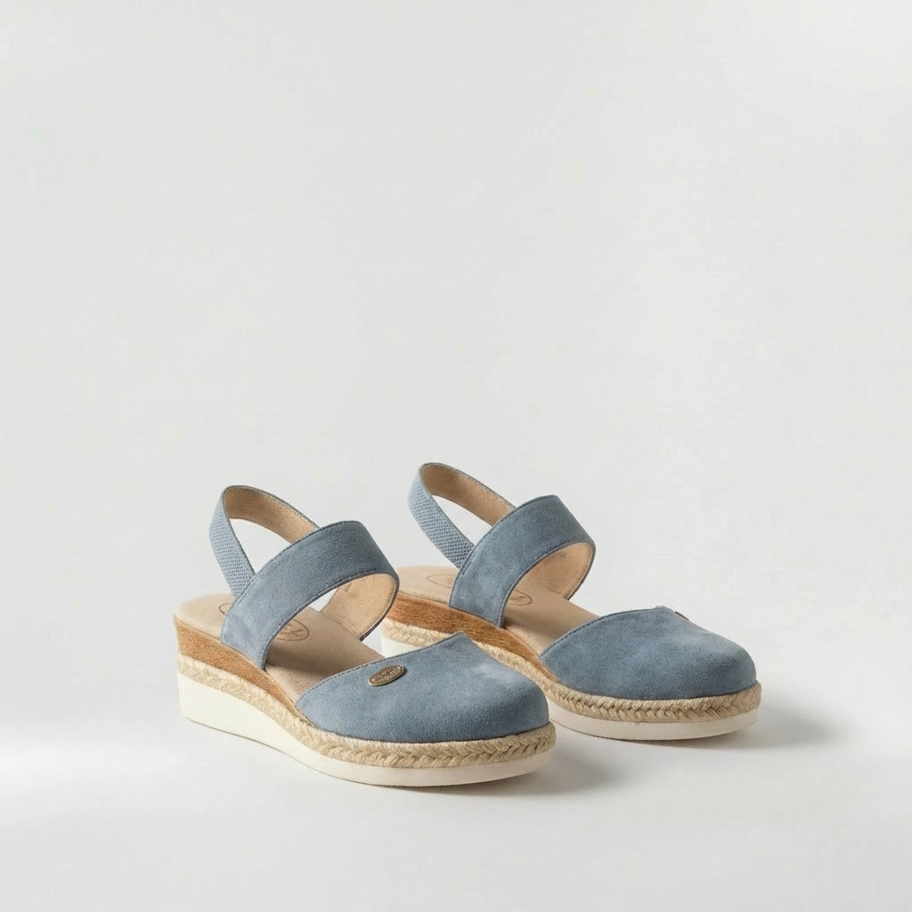 Γυναικεία πέδιλα espadrilles με λουράκι και πλατφόρμα σόλα για το καλοκαίρι