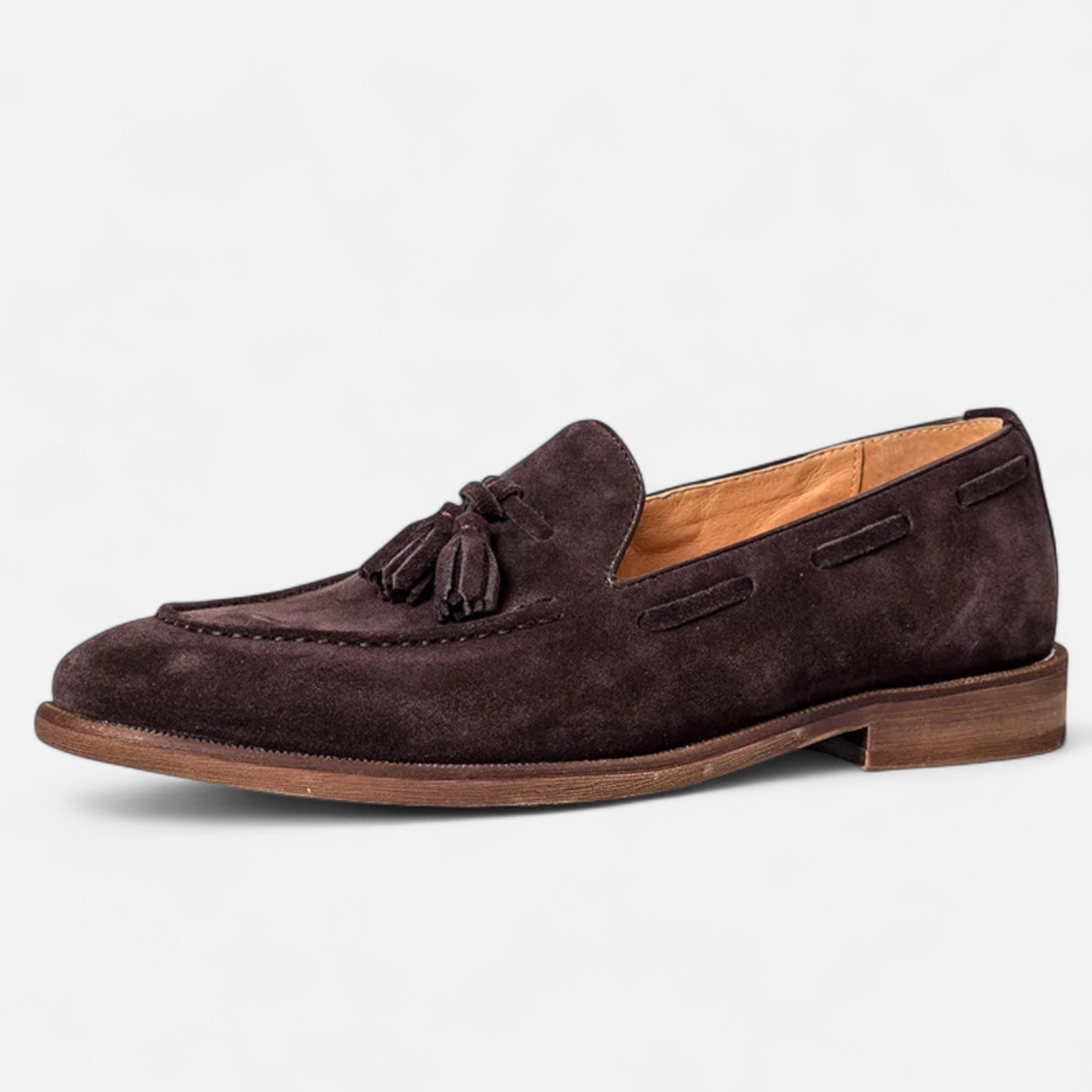 Men's Nubuck Leather Loafers | Classic British Style