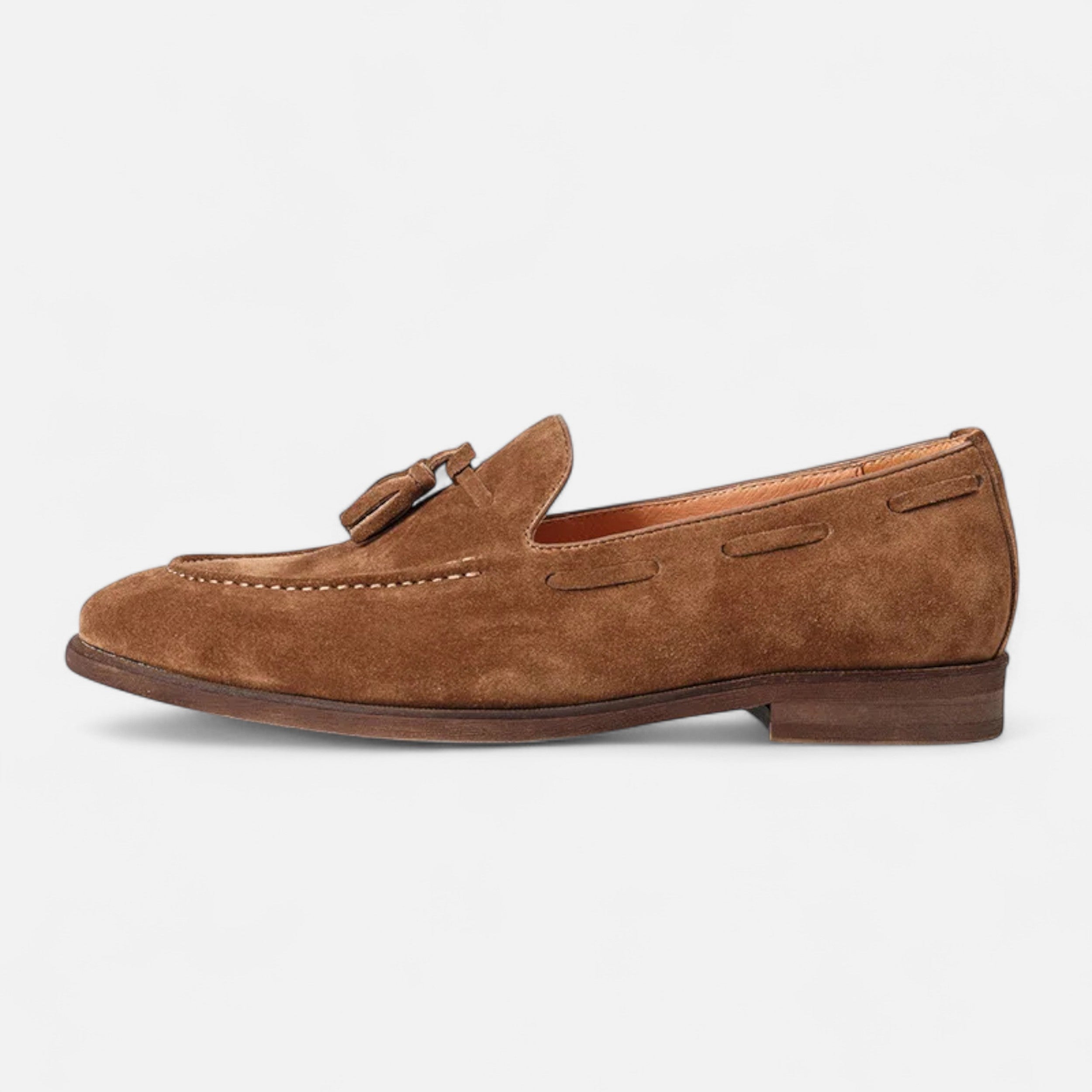 Men's Nubuck Leather Loafers | Classic British Style