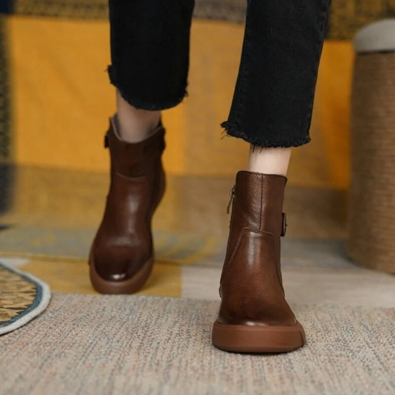 Bottines vintage au style classique