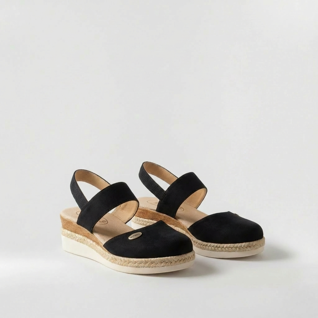 Γυναικεία πέδιλα espadrilles με λουράκι και πλατφόρμα σόλα για το καλοκαίρι