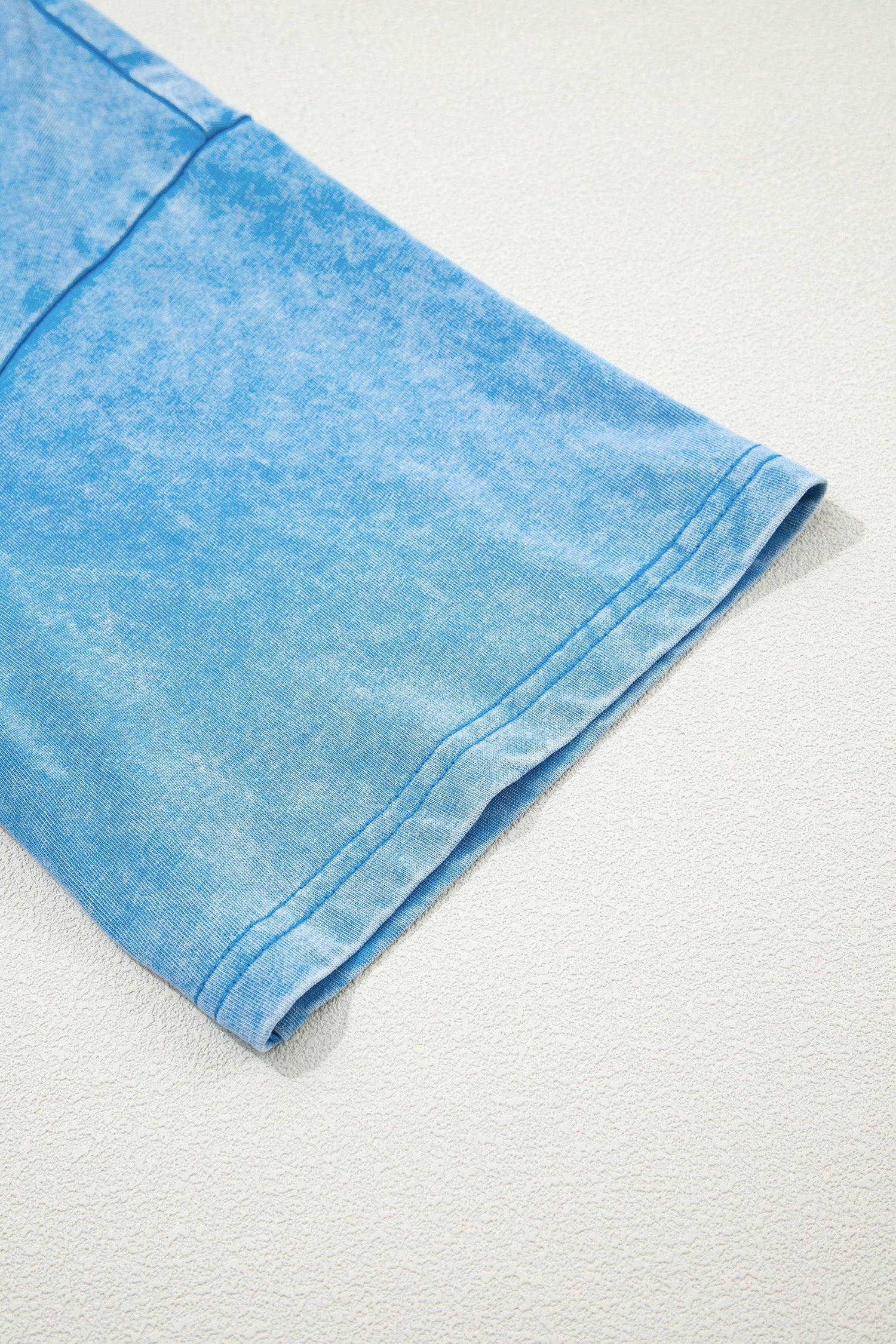 T-shirt Oversize Blu Effetto Lavaggio Minerale