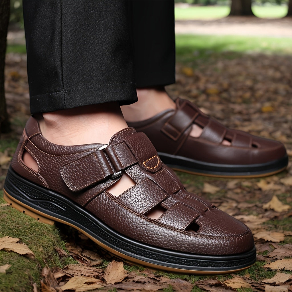 Men's leather fisherman sandals – Elegant and breathable