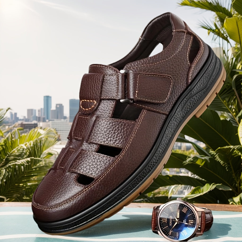 Men's leather fisherman sandals – Elegant and breathable