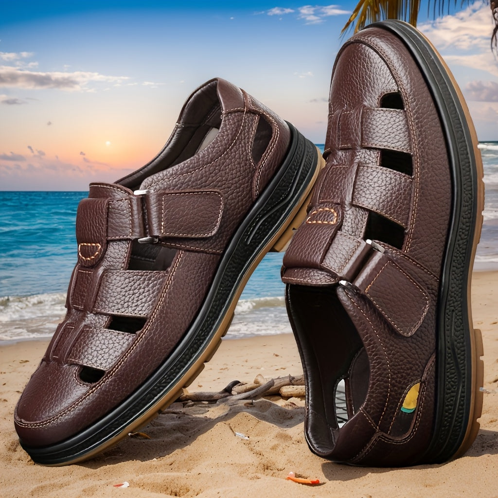 Men's leather fisherman sandals – Elegant and breathable