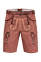 Traditional Men's Shorts with Embroidery and Belt