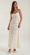 Arabelle Maxi Dress in Jacquard Fabric
