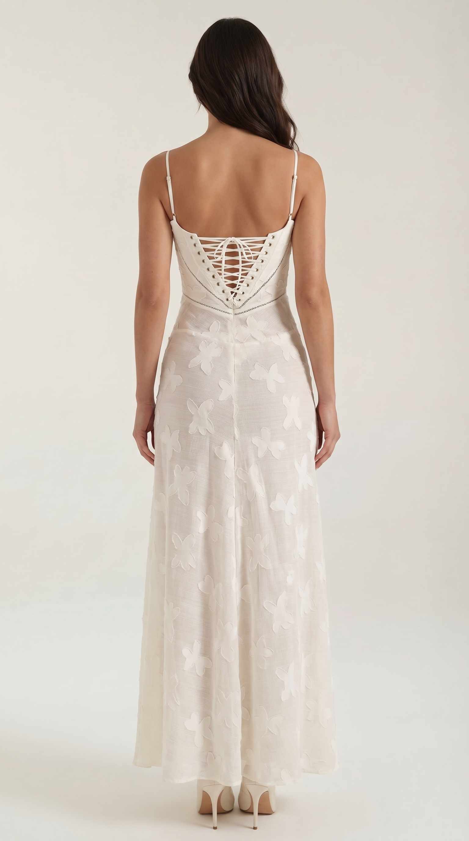 Arabelle Maxi Dress in Jacquard Fabric