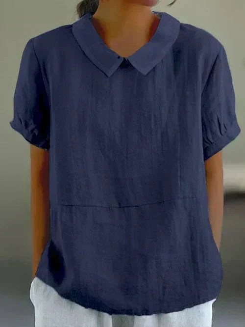 Kensington | Relaxed Fit Peter Pan Collar Blouse