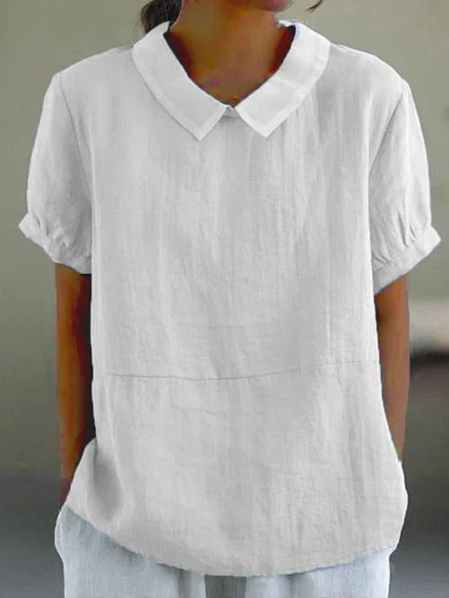 Kensington | Relaxed Fit Peter Pan Collar Blouse