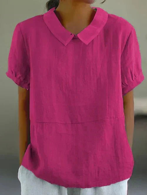 Kensington | Relaxed Fit Peter Pan Collar Blouse