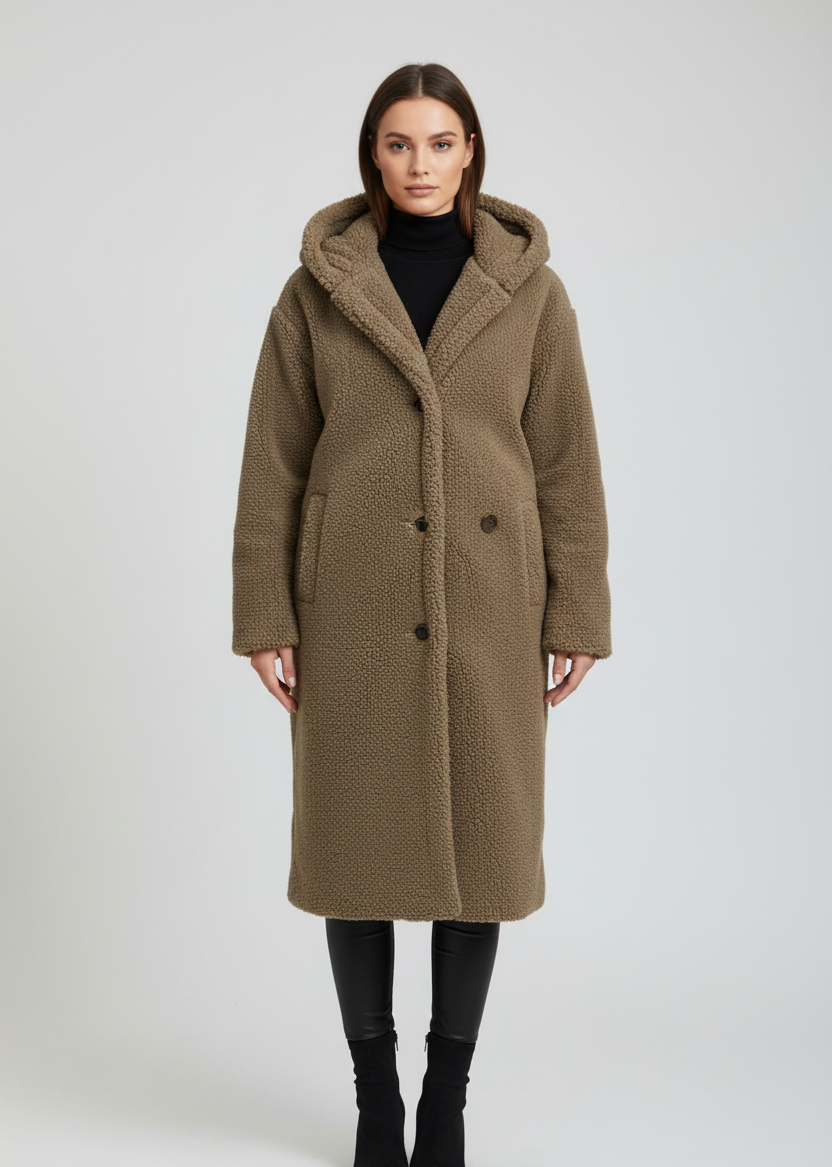 Valerios Fashion cappotto donna in pelliccia sintetica