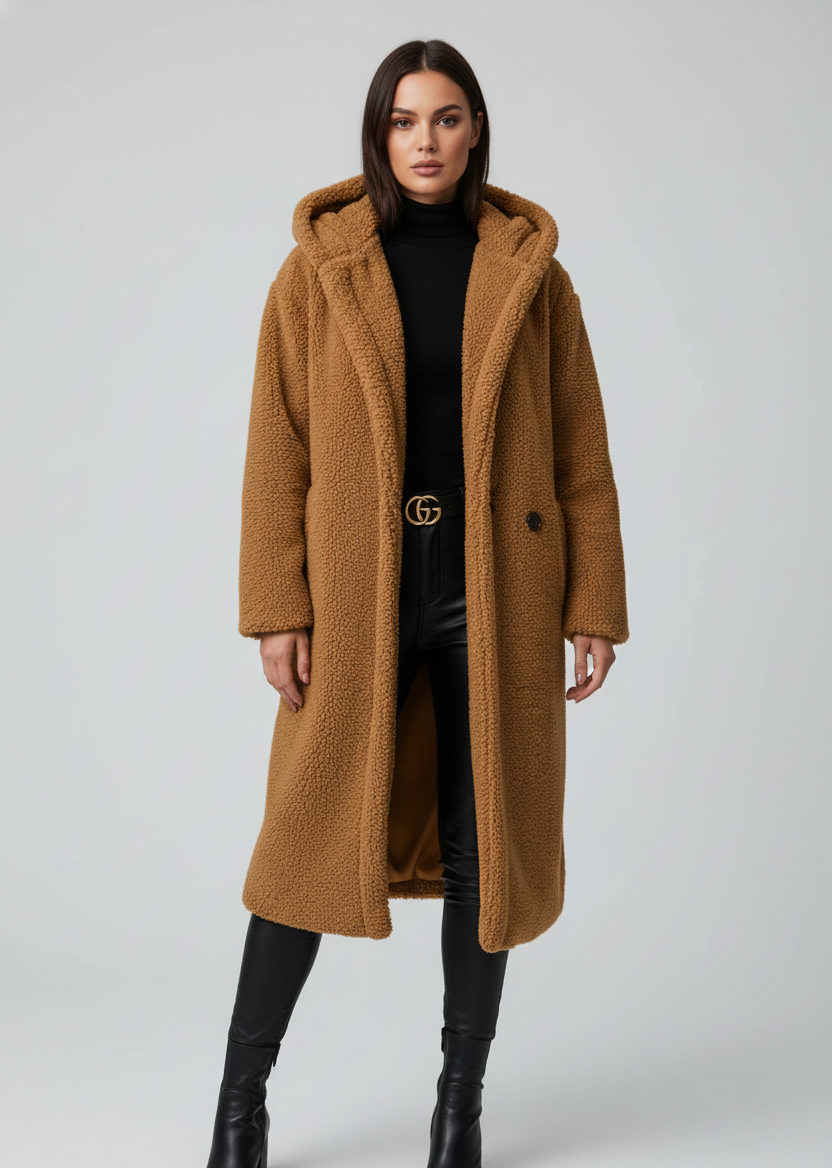 Valerios Fashion cappotto donna in pelliccia sintetica