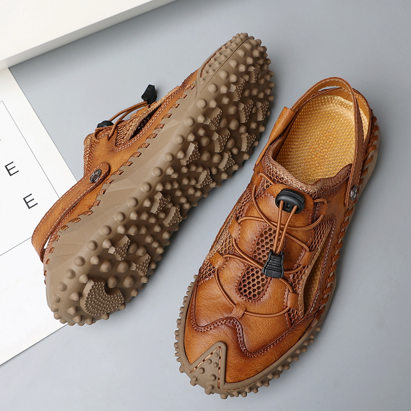 Men's Closed-Toe Sandals with Back Strap