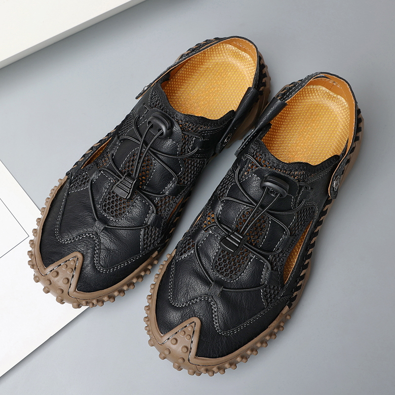 Men's Closed-Toe Sandals with Back Strap