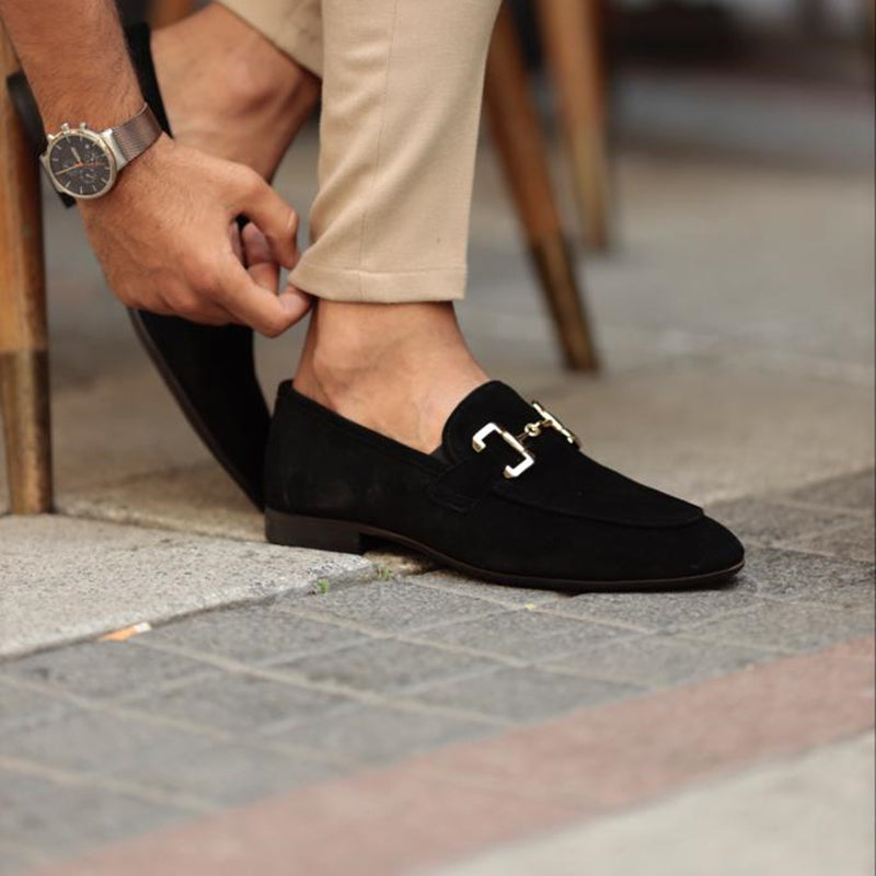 Men's Slip-On Loafers with Bit Detail