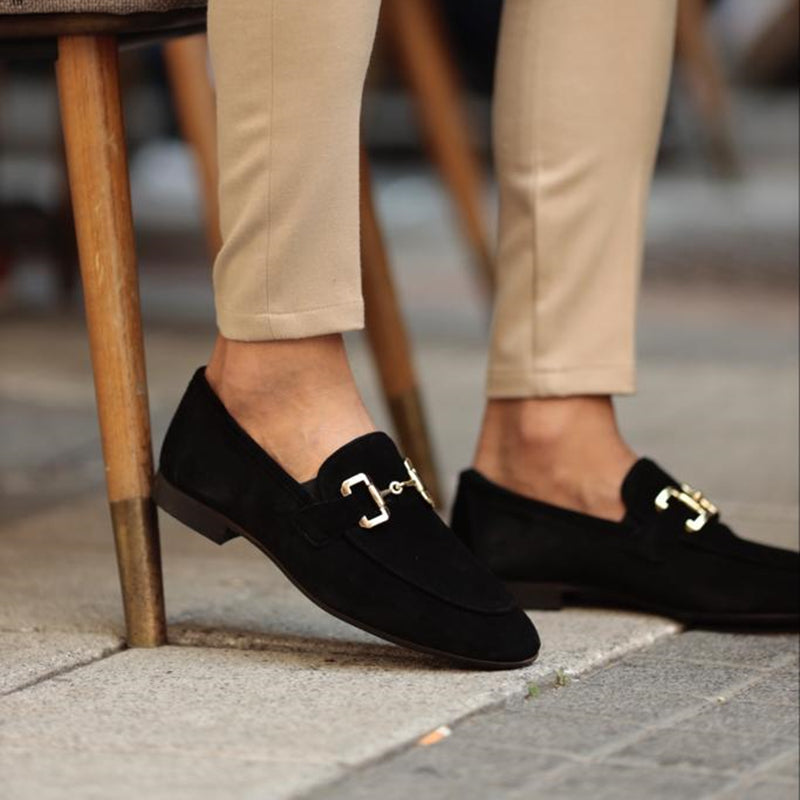 Men's Slip-On Loafers with Bit Detail