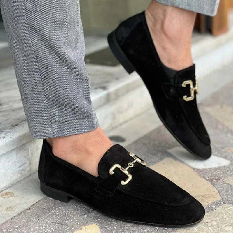 Men's Slip-On Loafers with Bit Detail