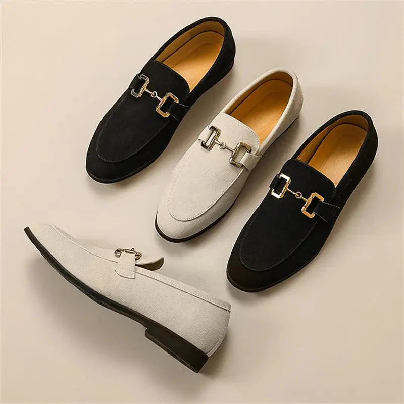 Men's Slip-On Loafers with Bit Detail