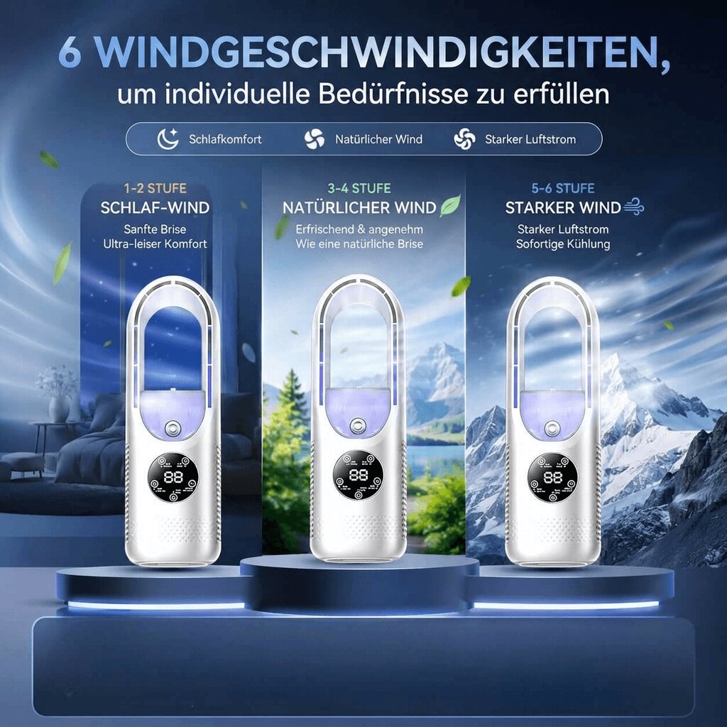 Ventilateur tour sans pales silencieux pour bureau