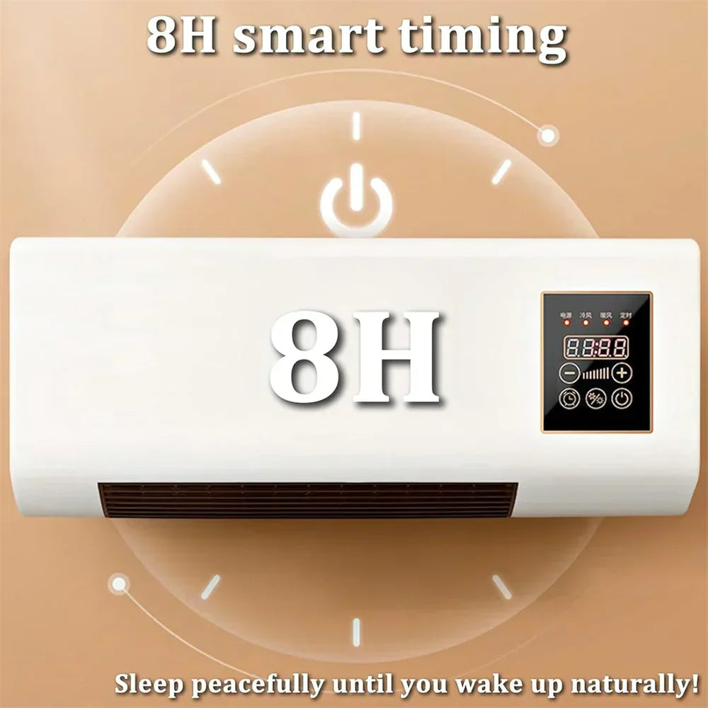 Nástěnný termoventilátor s dálkovým ovládáním