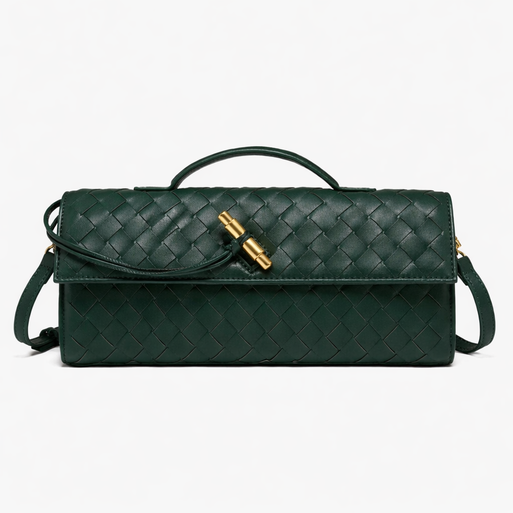 Woven Clutch with Removable Shoulder Strap
