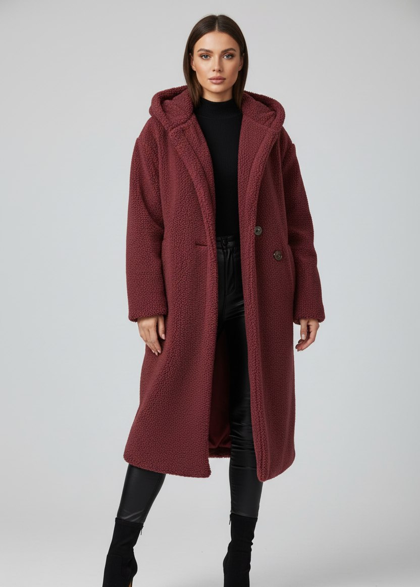 Valerios Fashion cappotto donna in pelliccia sintetica