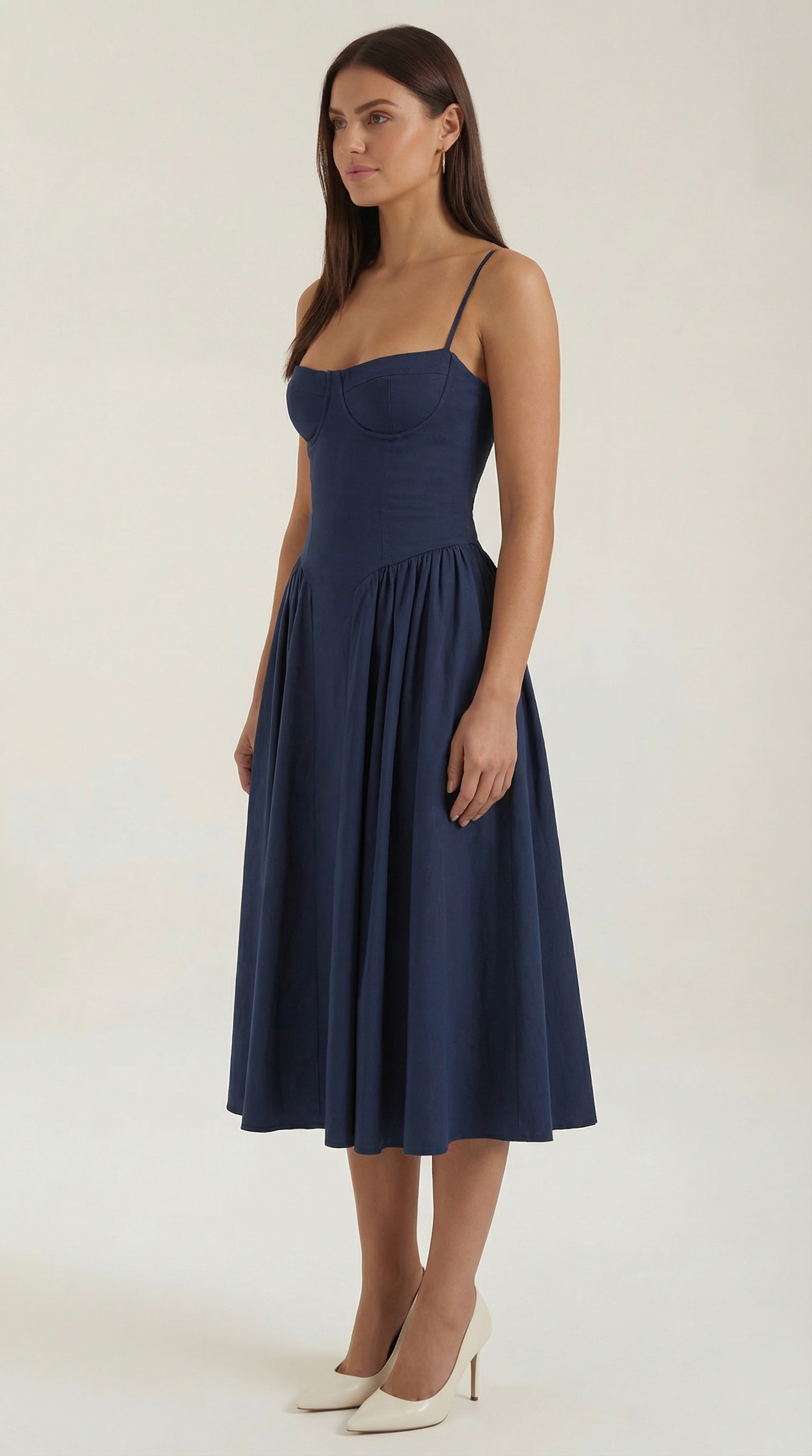 Odette Midi Dress with Bodice