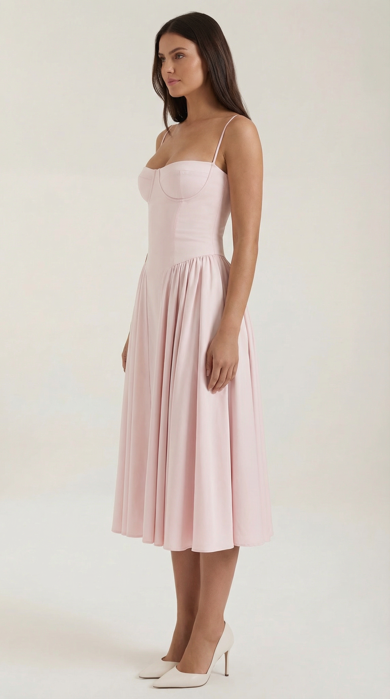 Odette Midi Dress with Bodice