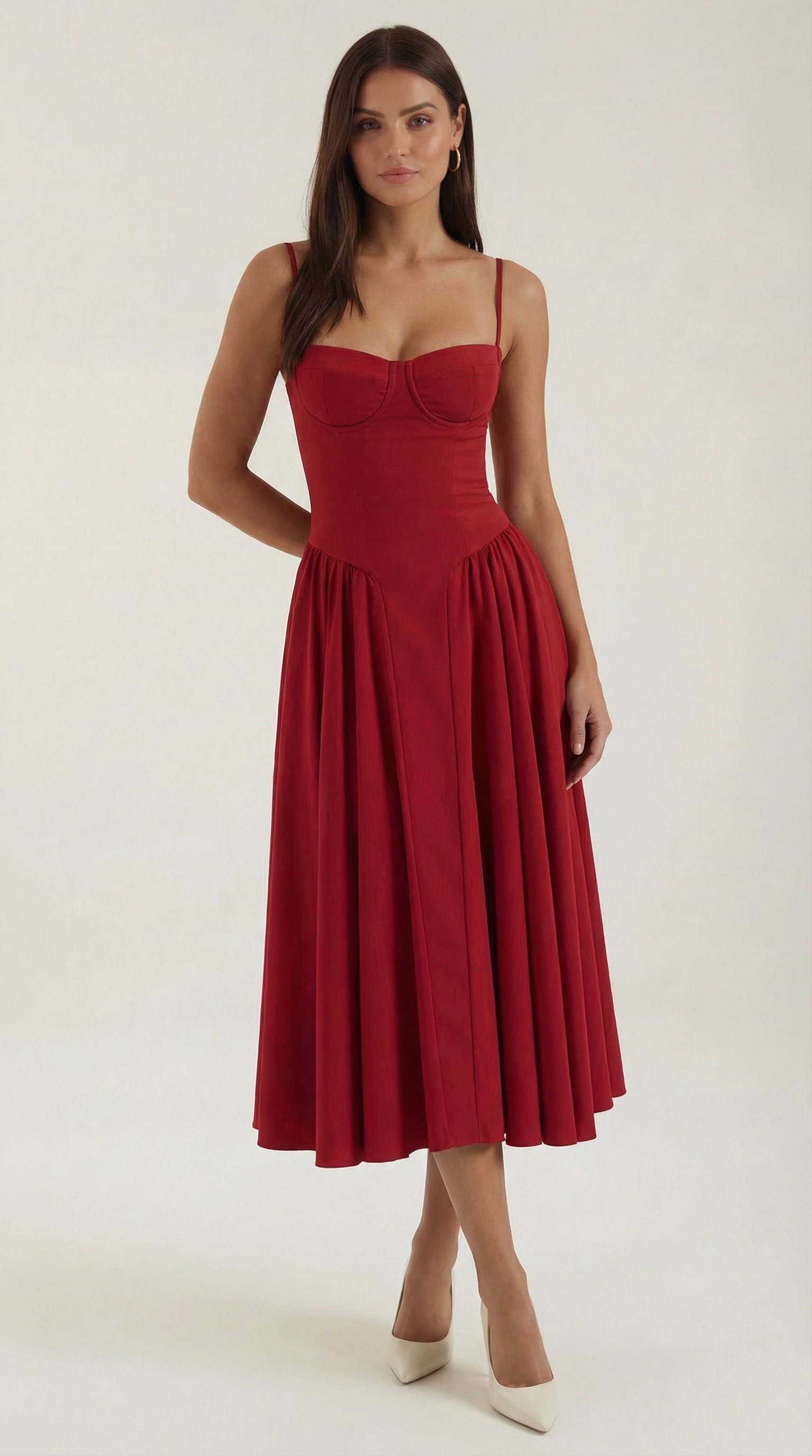 Odette Midi Dress with Bodice