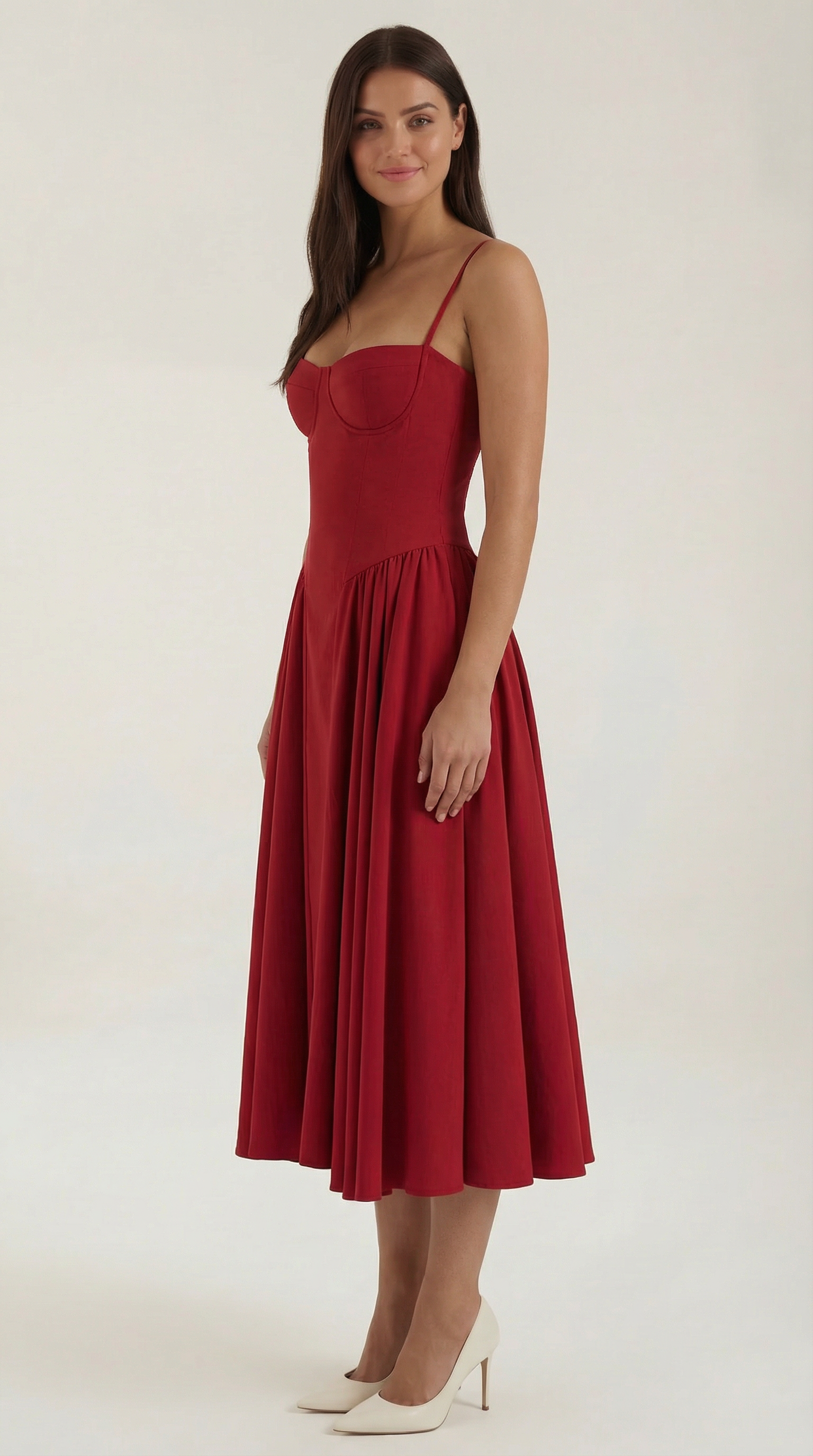 Odette Midi Dress with Bodice