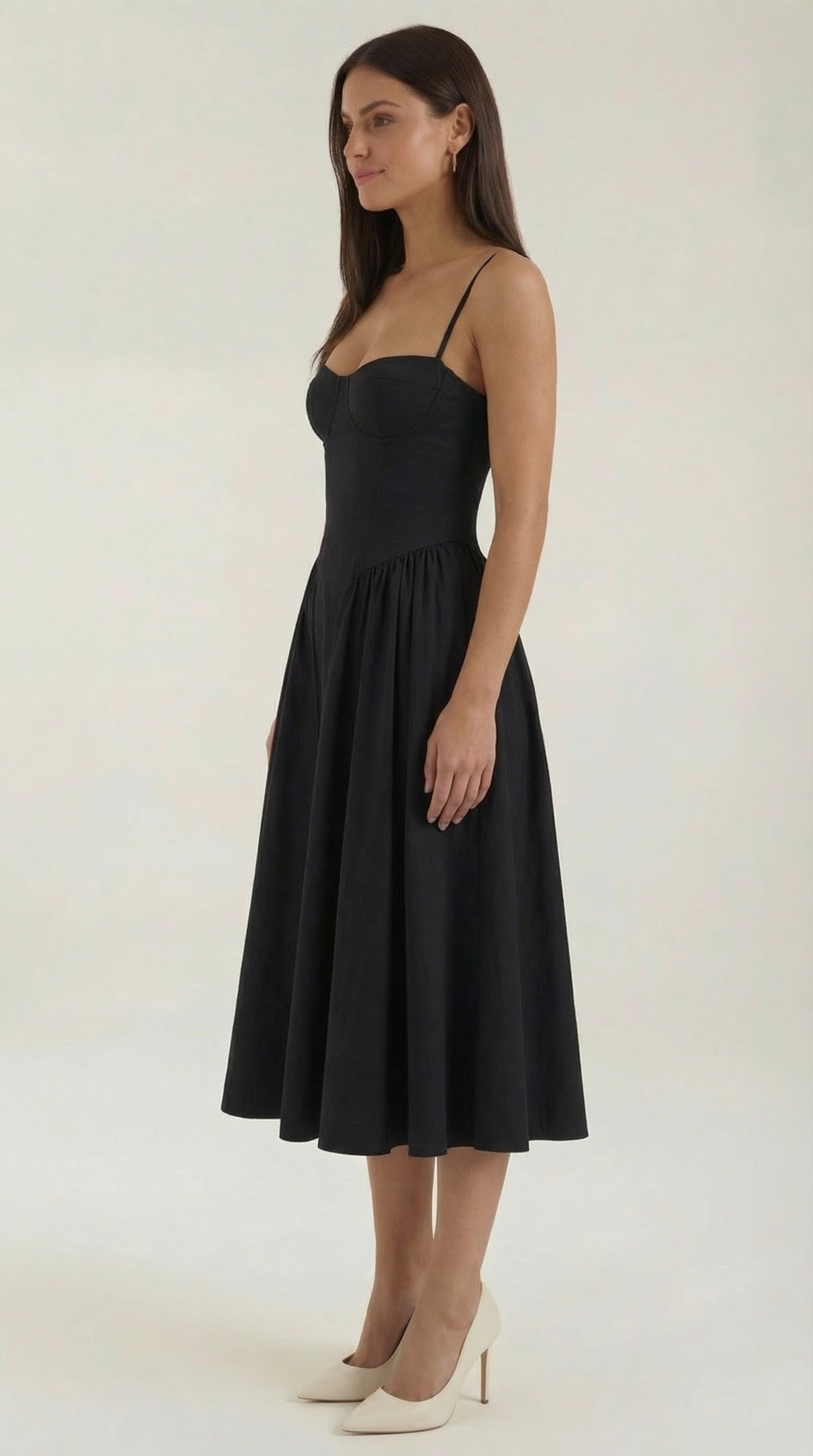 Odette Midi Dress with Bodice