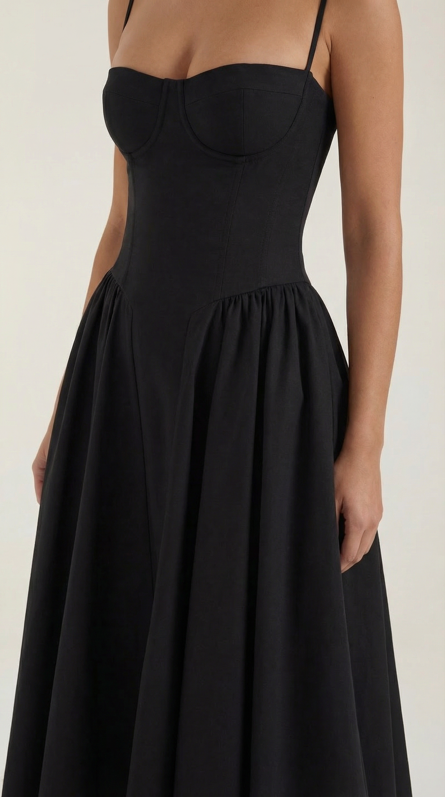 Odette Midi Dress with Bodice