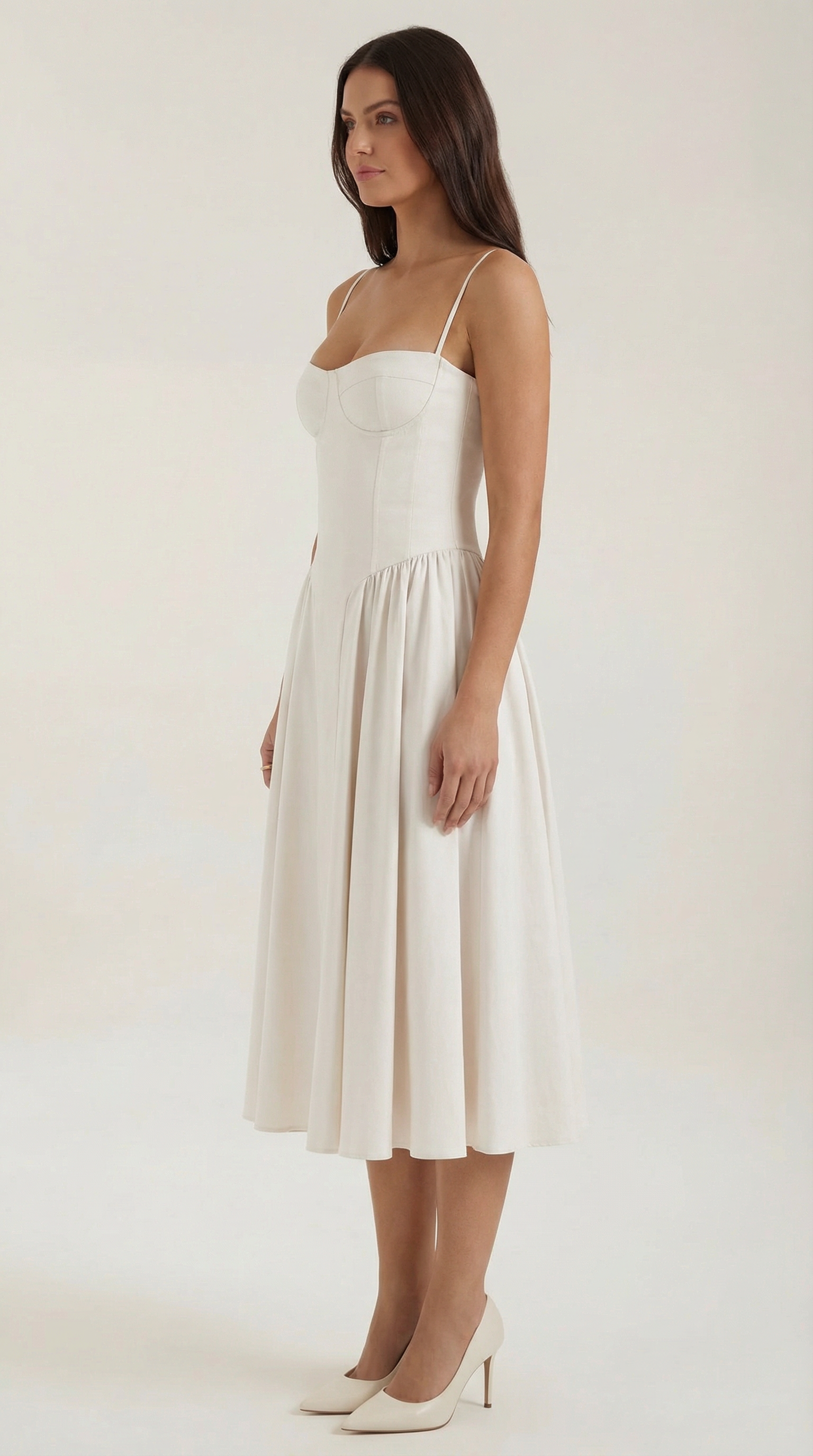 Odette Midi Dress with Bodice
