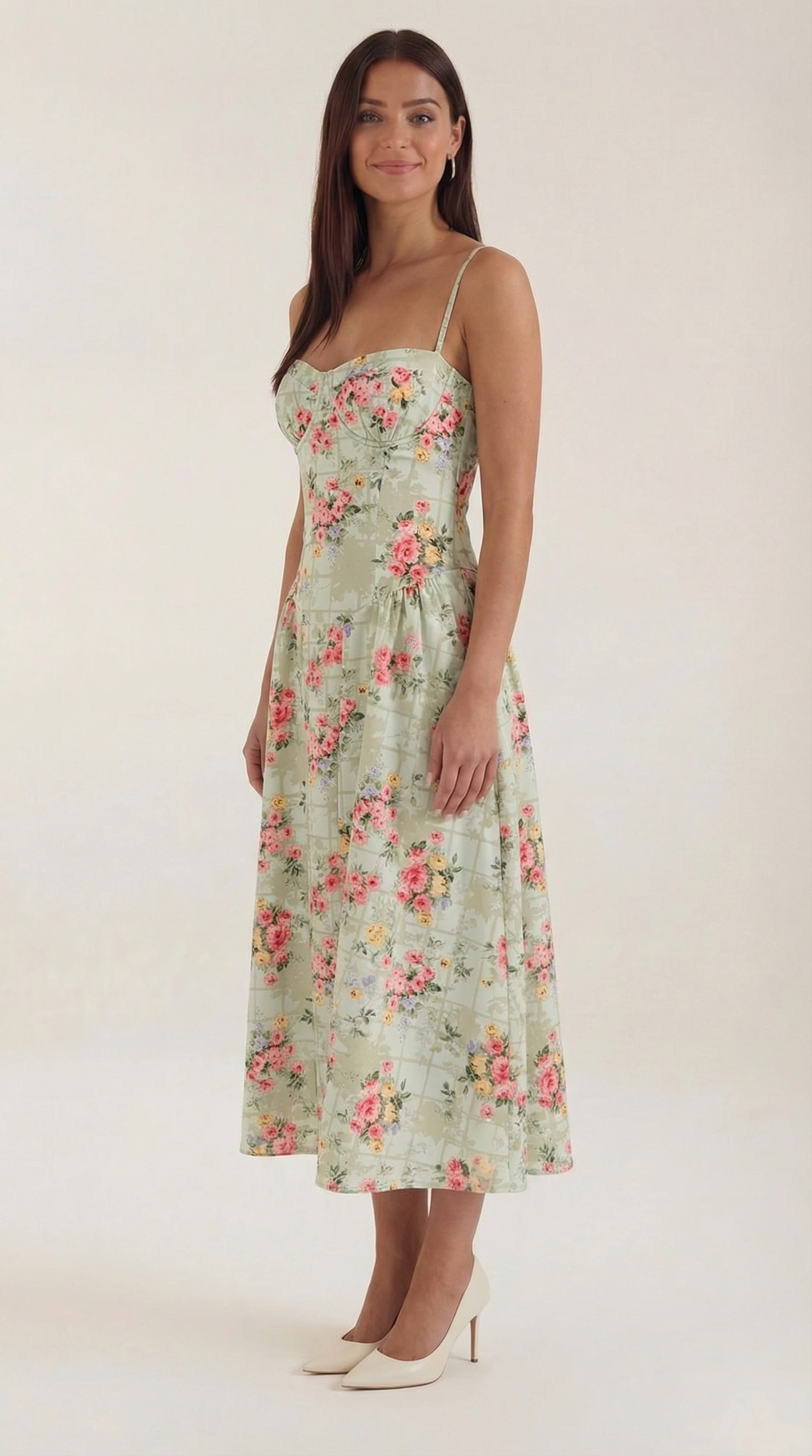 Odette Midi Dress with Bodice