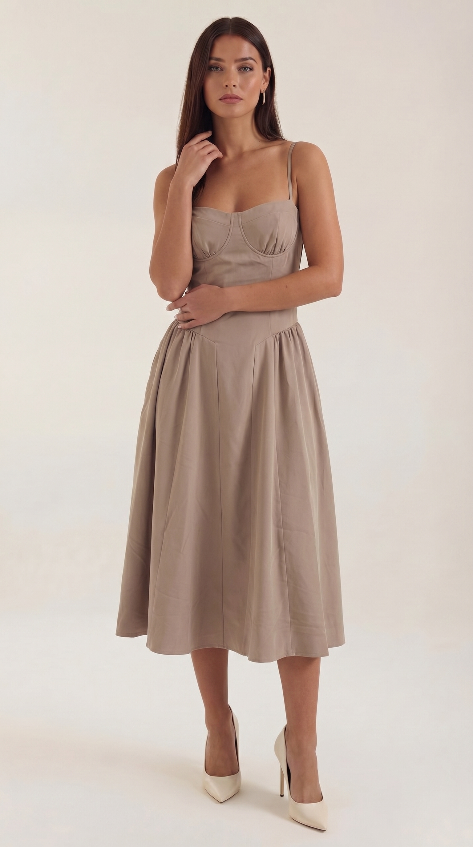 Odette Midi Dress with Bodice