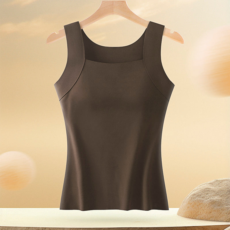 Haut débardeur doux et confortable avec soutien-gorge intégré