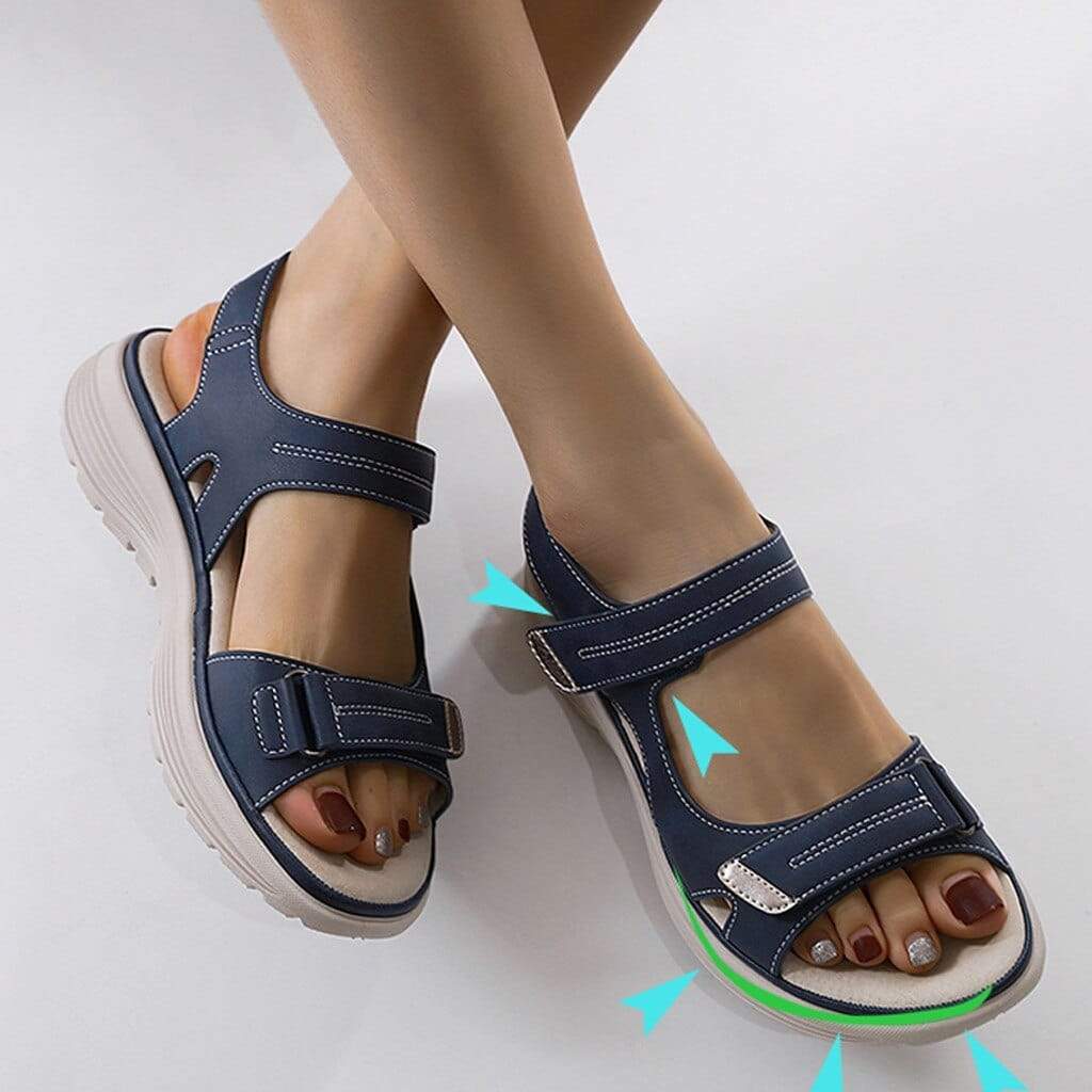 Sandales orthopédiques pour femme avec semelle anatomique et semelle intérieure