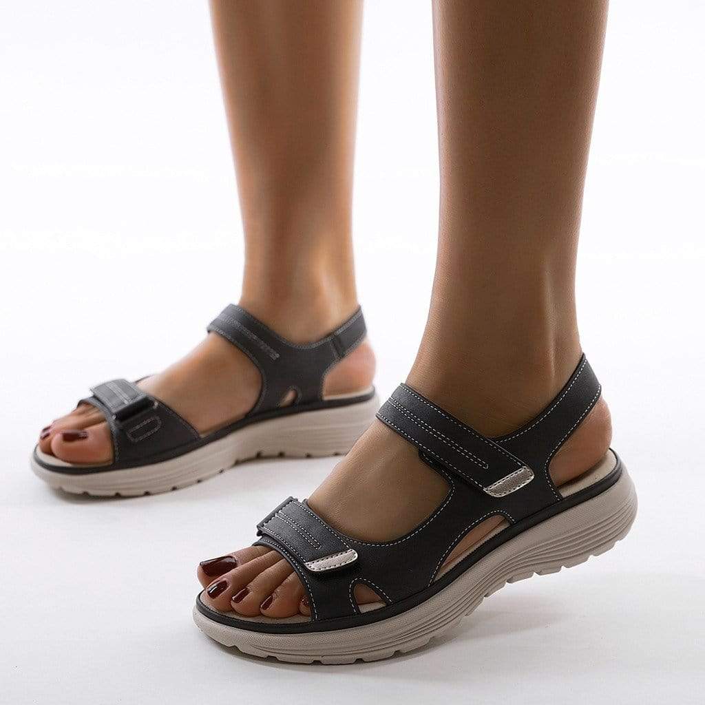 Sandales orthopédiques pour femme avec semelle anatomique et semelle intérieure